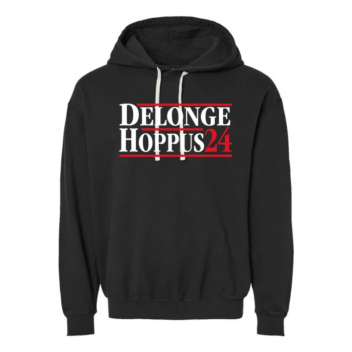 Delonge Hoppus 2024 For President Funny Voting Election 2024 Usa Garment-Dyed Fleece Hoodie