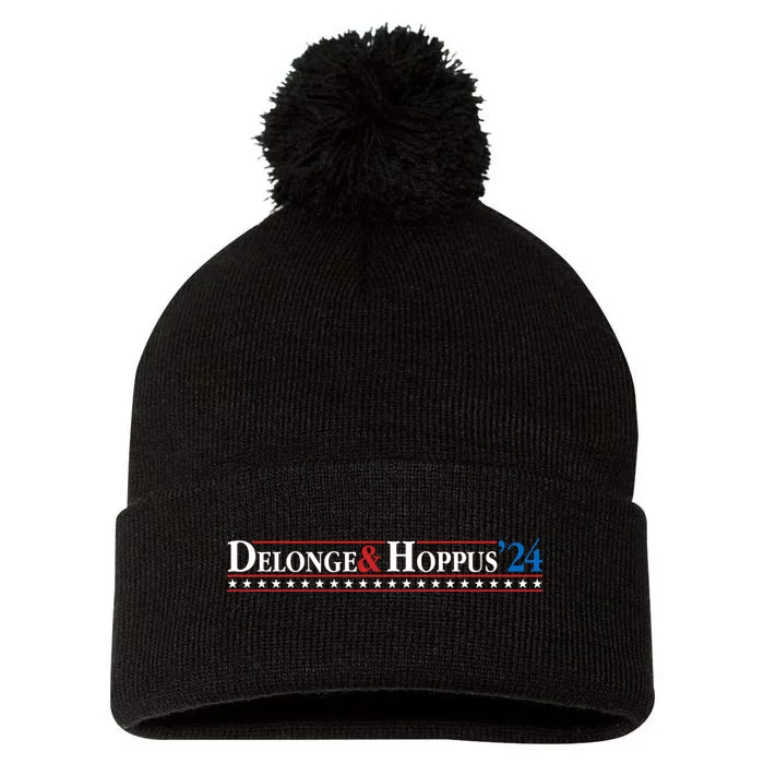 Delonge Hoppus 2024 For President Funny Voting Election 2024 Usa Pom Pom 12in Knit Beanie