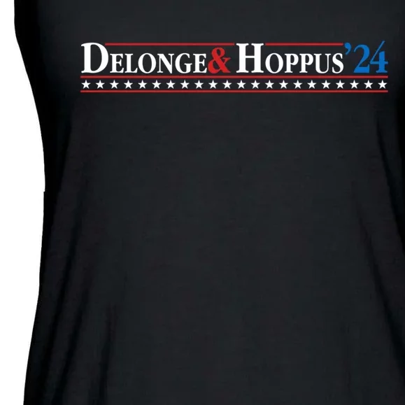 Delonge Hoppus 2024 For President Funny Voting Election 2024 Usa Ladies Essential Flowy Tank