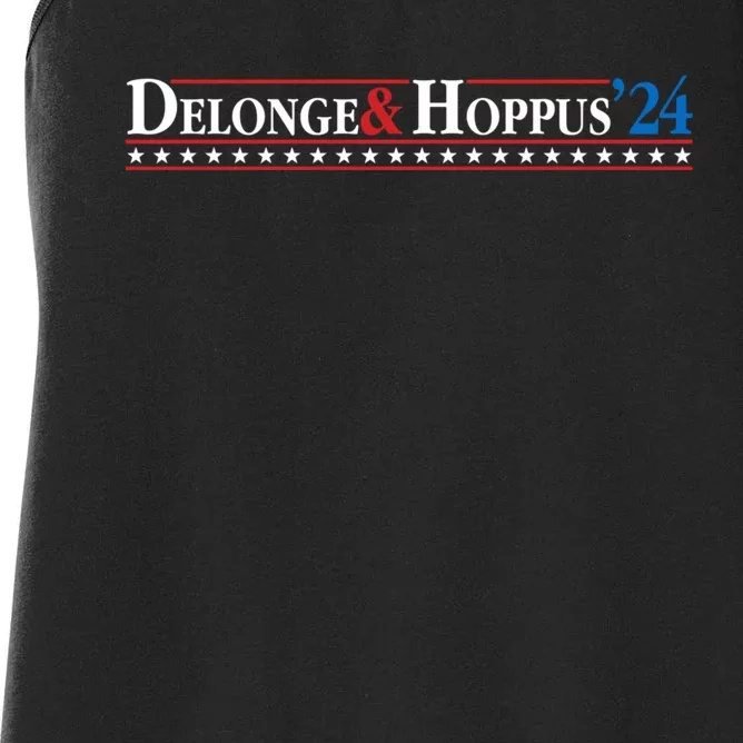 Delonge Hoppus 2024 For President Funny Voting Election 2024 Usa Women's Racerback Tank