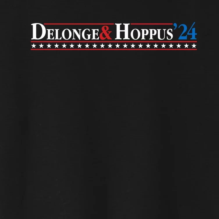 Delonge Hoppus 2024 For President Funny Voting Election 2024 Usa Women's Crop Top Tee