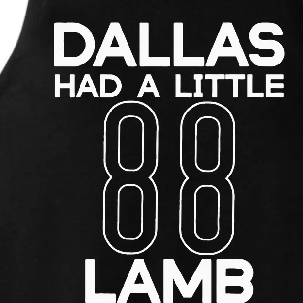 Dallas Had A Little Lamb Ladies Tri-Blend Wicking Tank