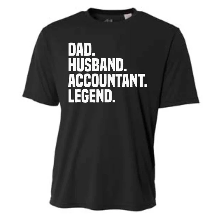 Dad Husband Accountant Legend Accounting Tax Accountant Cooling Performance Crew T-Shirt