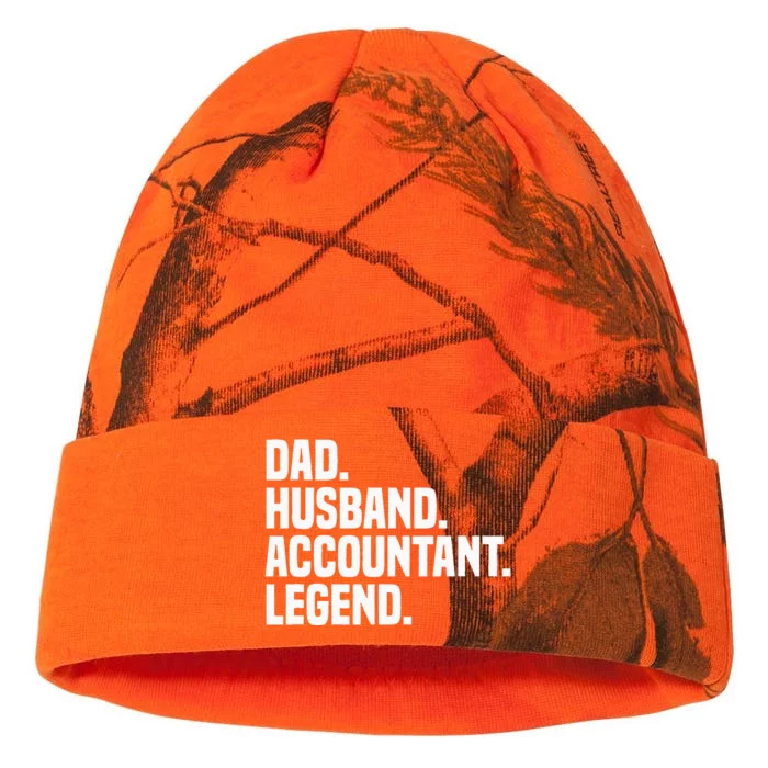 Dad Husband Accountant Legend Accounting Tax Accountant Kati - 12in Camo Beanie