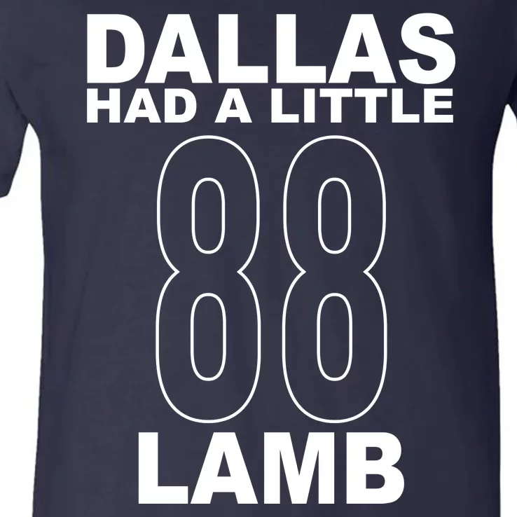 Dallas Had A Little 88 Lamb Football V-Neck T-Shirt