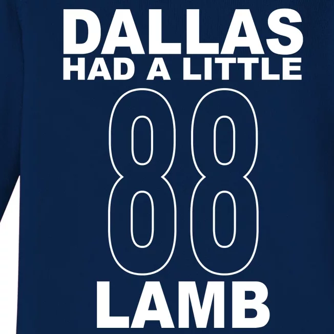 Dallas Had A Little 88 Lamb Football Baby Long Sleeve Bodysuit