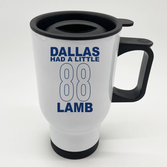 Dallas Had A Little 88 Lamb Football Front & Back Stainless Steel Travel Mug