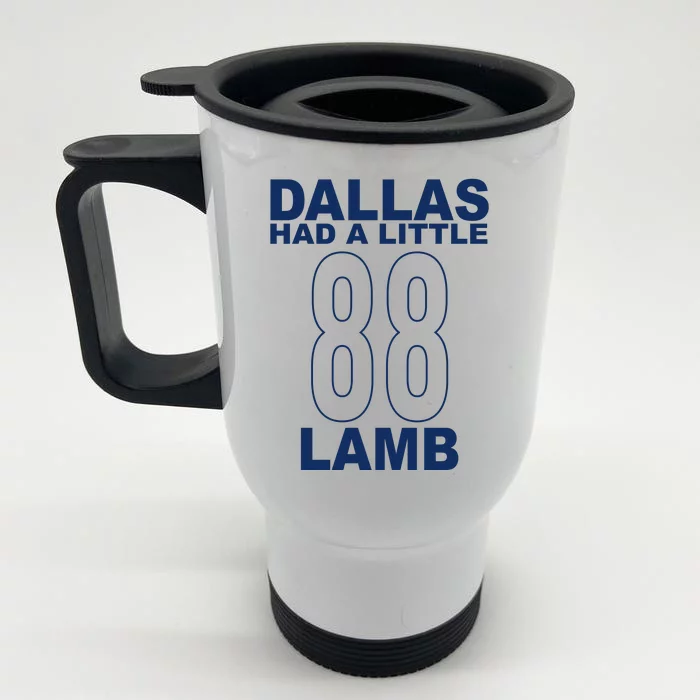 Dallas Had A Little 88 Lamb Football Front & Back Stainless Steel Travel Mug