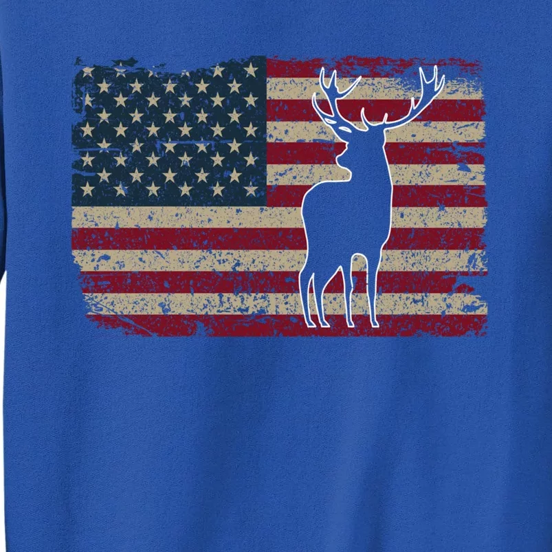 Deer Hunting American Flag Usa Proud Hunter Gift Idea Gift Sweatshirt