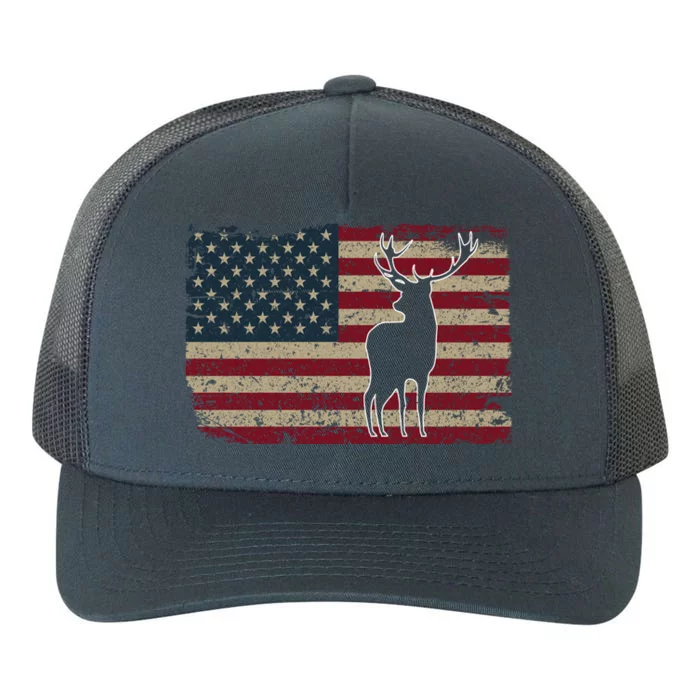 Deer Hunting American Flag Usa Proud Hunter Gift Idea Gift Yupoong Adult 5-Panel Trucker Hat