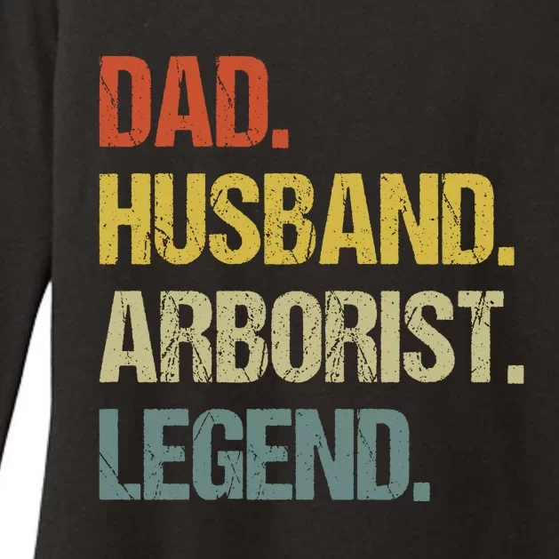 Dad Husband Arborist Legend Womens CVC Long Sleeve Shirt