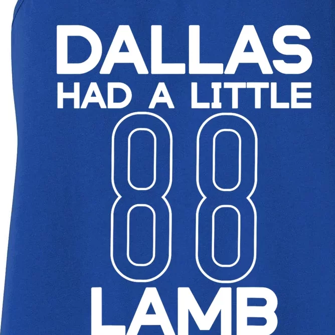 Dallas Had A Little Lamb Women's Racerback Tank