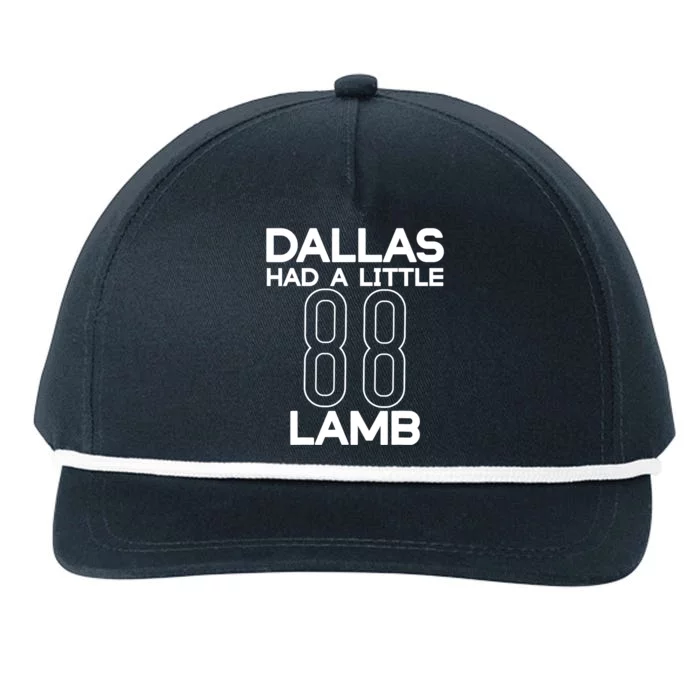 Dallas Had A Little Lamb Snapback Five-Panel Rope Hat