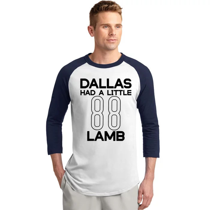 Dallas Had A Little Lamb Baseball Sleeve Shirt