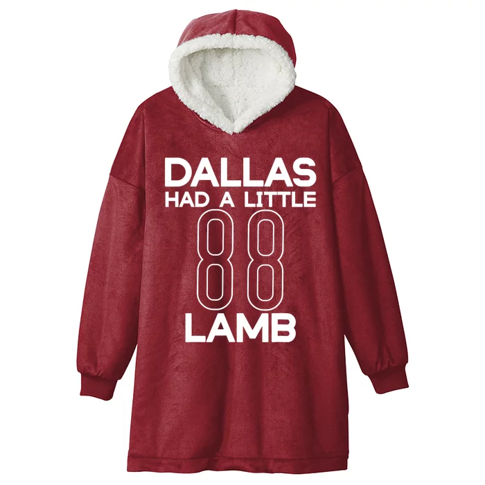 Dallas Had A Little Lamb Hooded Wearable Blanket