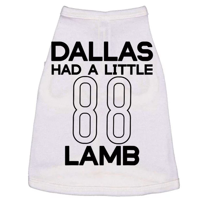 Dallas Had A Little Lamb Doggie Tank