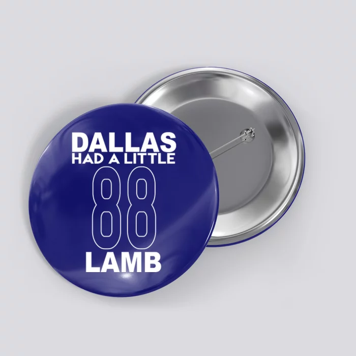 Dallas Had A Little Lamb Funny Football Button