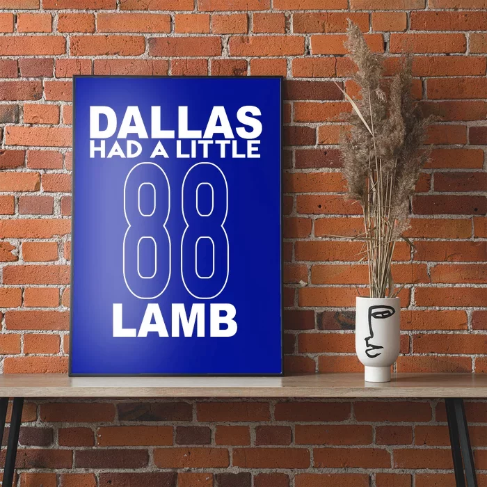 Dallas Had A Little Lamb Funny Football Poster