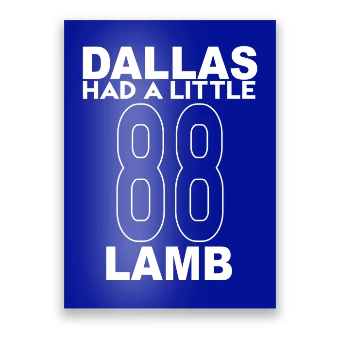 Dallas Had A Little Lamb Funny Football Poster