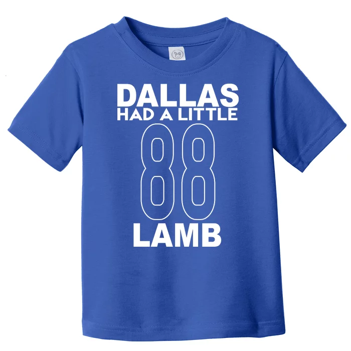 Dallas Had A Little Lamb Funny Football Toddler T-Shirt