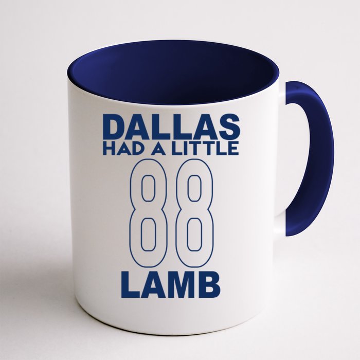 Dallas Had A Little Lamb Funny Football Front & Back Coffee Mug