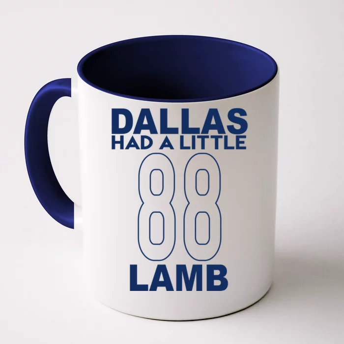 Dallas Had A Little Lamb Funny Football Front & Back Coffee Mug