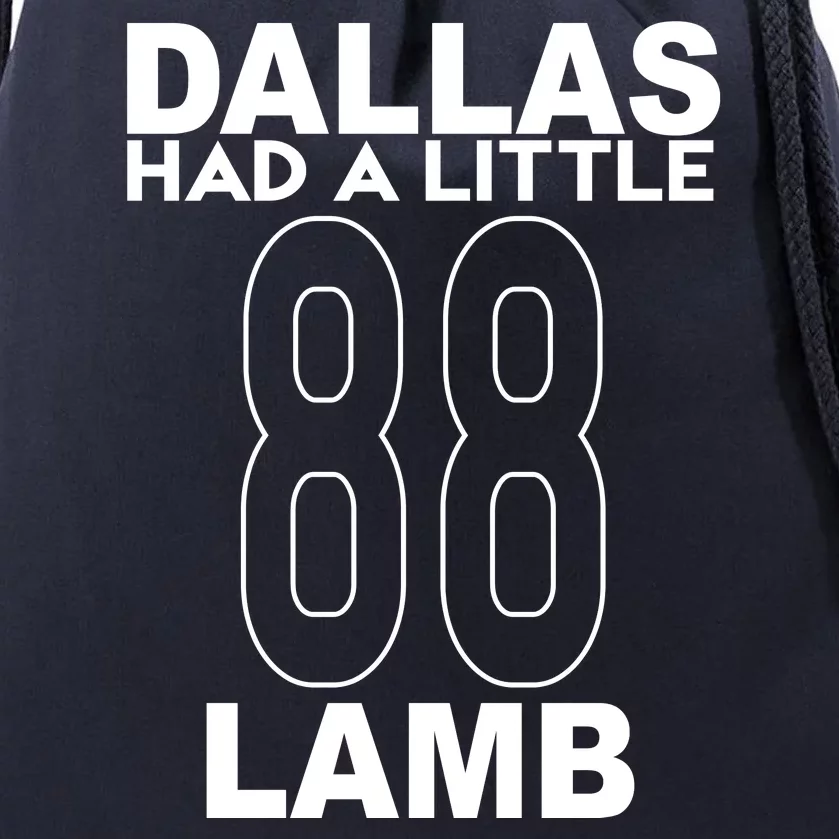 Dallas Had A Little Lamb Funny Football Drawstring Bag