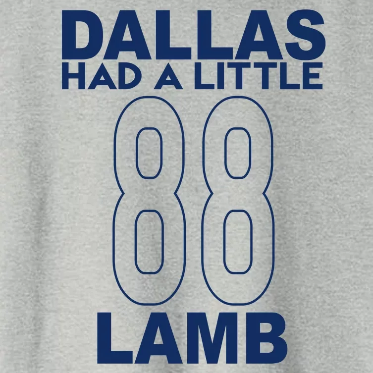 Dallas Had A Little Lamb Funny Football Women's Crop Top Tee