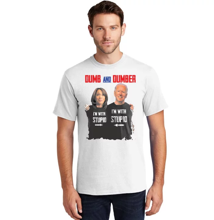 Dumber Haris And Biden Vote For Trump 2024 Tall T-Shirt