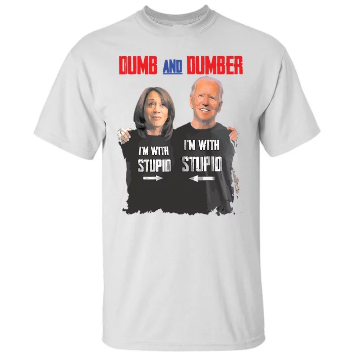 Dumber Haris And Biden Vote For Trump 2024 Tall T-Shirt