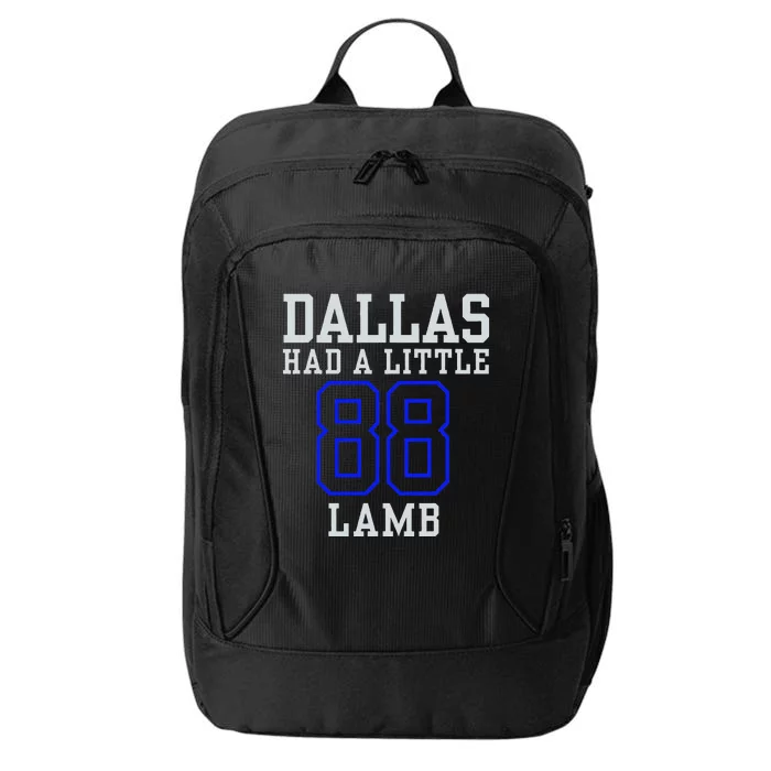 Dallas Had A Little Lamb Sport Design Apparel City Backpack