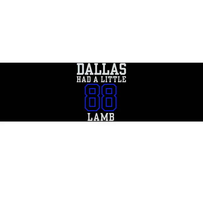 Dallas Had A Little Lamb Sport Design Apparel Bumper Sticker