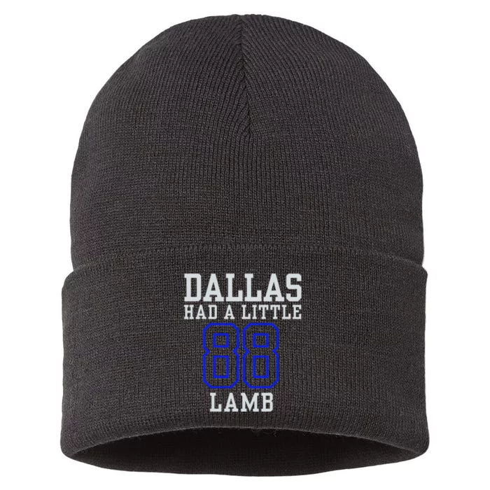 Dallas Had A Little Lamb Sport Design Apparel Sustainable Knit Beanie