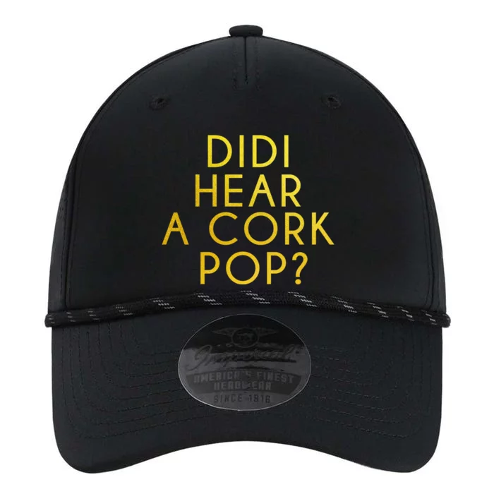 Didi Hear A Cork Pop Performance The Dyno Cap