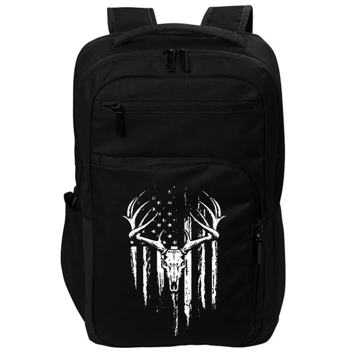 Deer Hunting American Flag Bowhunting Whitetail Bow Hunter Impact Tech Backpack