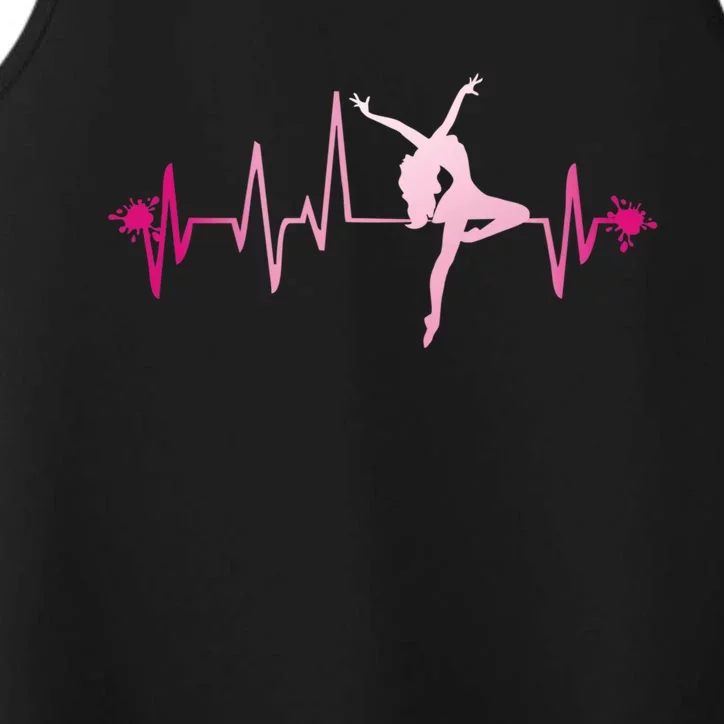 Dance Heart Beat Gift Dancing Dancer Ballet Gift Performance Tank