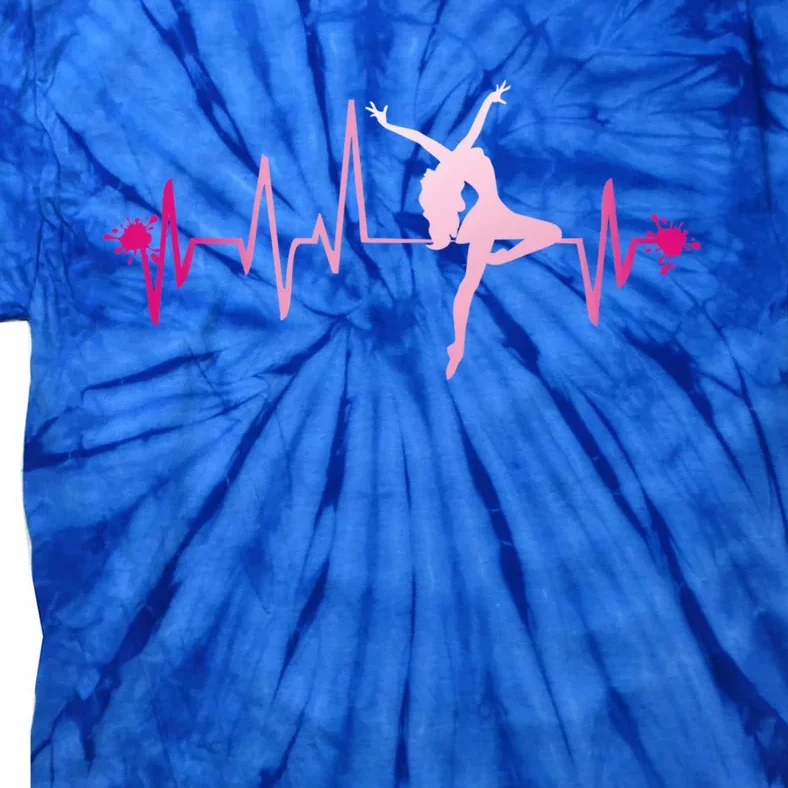 Dance Heart Beat Gift Dancing Dancer Ballet Gift Tie-Dye T-Shirt