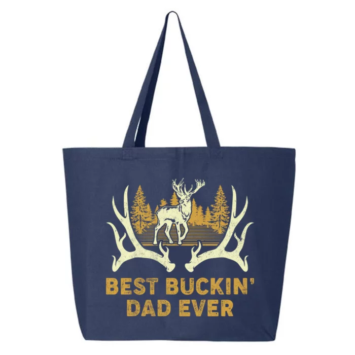 Deer Hunting Best Buckin Dad Ever Hunting Fathers Day Gift 25L Jumbo Tote