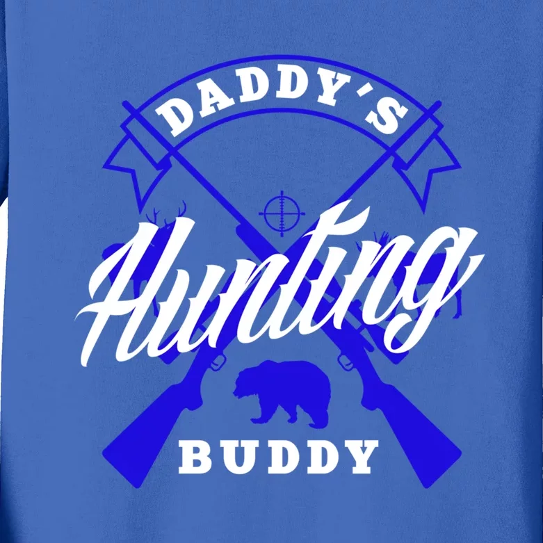 Daddys Hunting Buddy Father Son Matching Hunter Great Gift Kids Long Sleeve Shirt