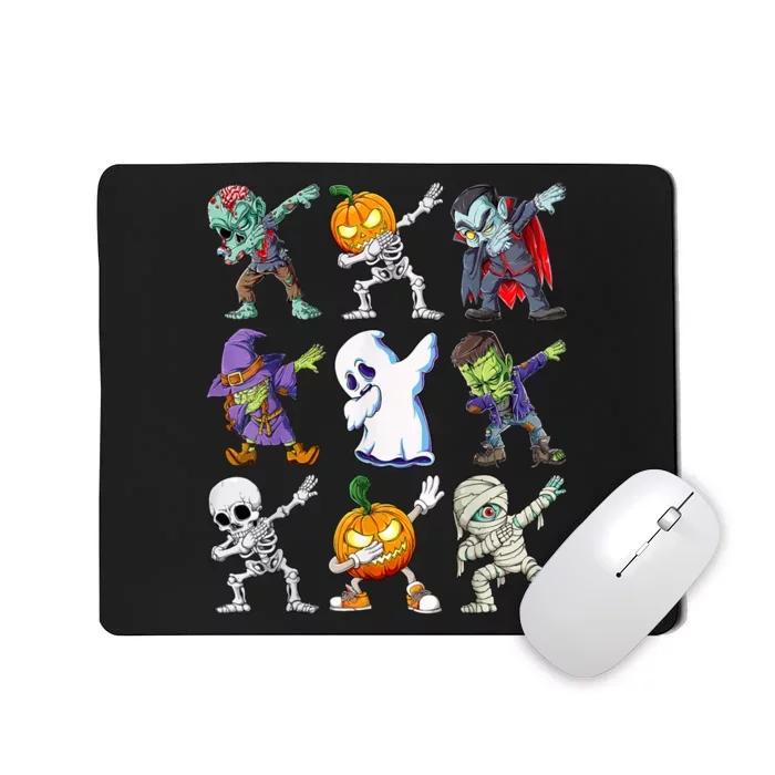 Dabbing Halloween Boys Skeleton Zombie Scary Pumpkin Mummy Mousepad