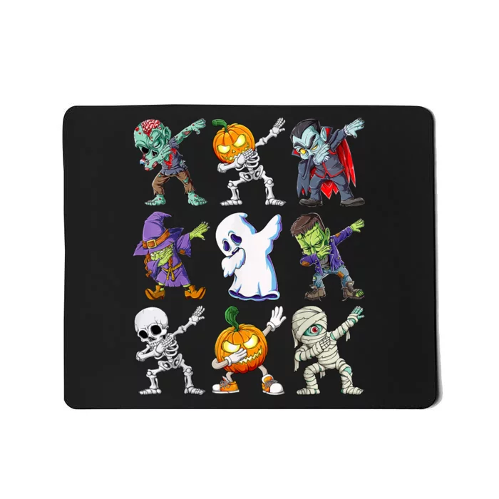 Dabbing Halloween Boys Skeleton Zombie Scary Pumpkin Mummy Mousepad