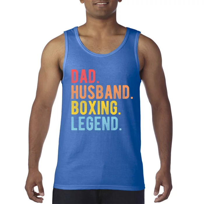 Dad Husband Boxing Legend Combat Sport Retro Boxer Dad Gift Tank Top