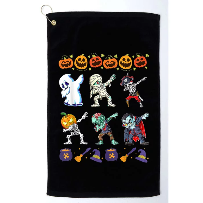 Dabbing Halloween Boys Skeleton Zombie Scary Pumpkin Mummy Platinum Collection Golf Towel