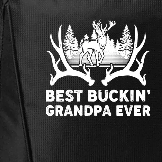 Deer Hunting Best Buckin Grandpa Ever Fathers Day City Backpack