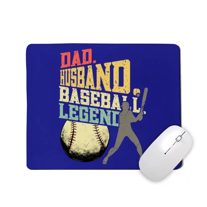 Dad Husband Baseball Legend Cool Gift Baseball Gift Mousepad