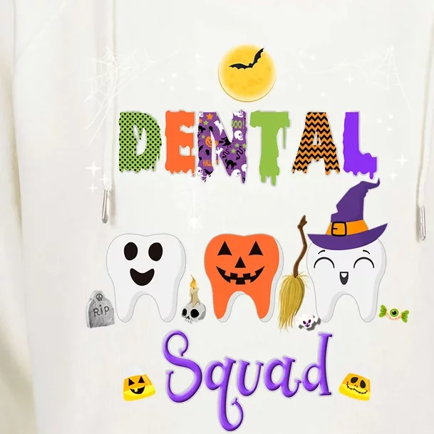 Dental Halloween Boo Crew Funny Costume Gift Womens Funnel Neck Pullover Hood