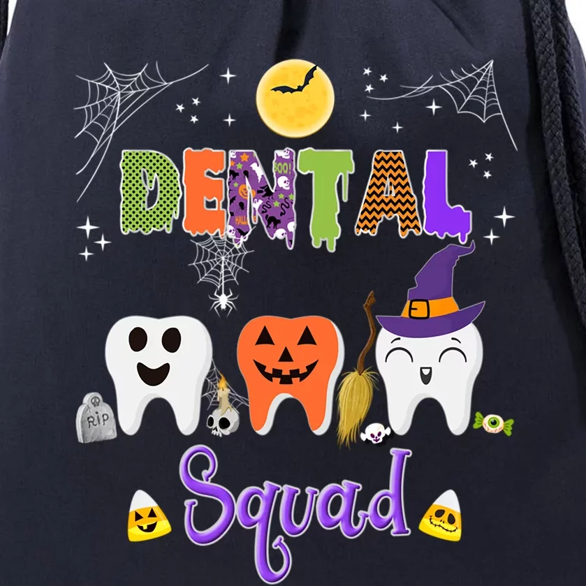 Dental Halloween Boo Crew Funny Costume Gift Drawstring Bag