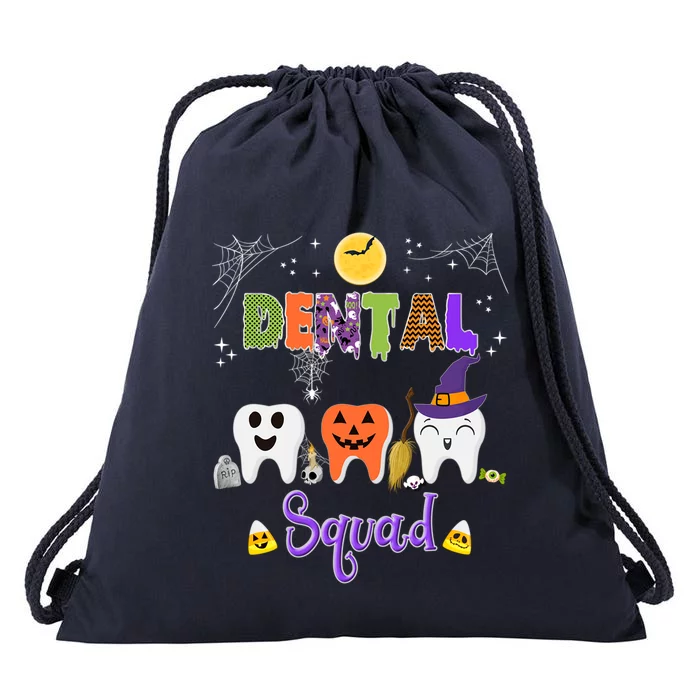 Dental Halloween Boo Crew Funny Costume Gift Drawstring Bag