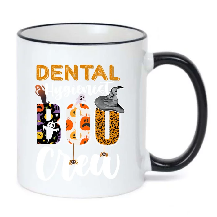 Dental Hygienist Boo Crew Halloween Matching Dentist Gift Black Color Changing Mug