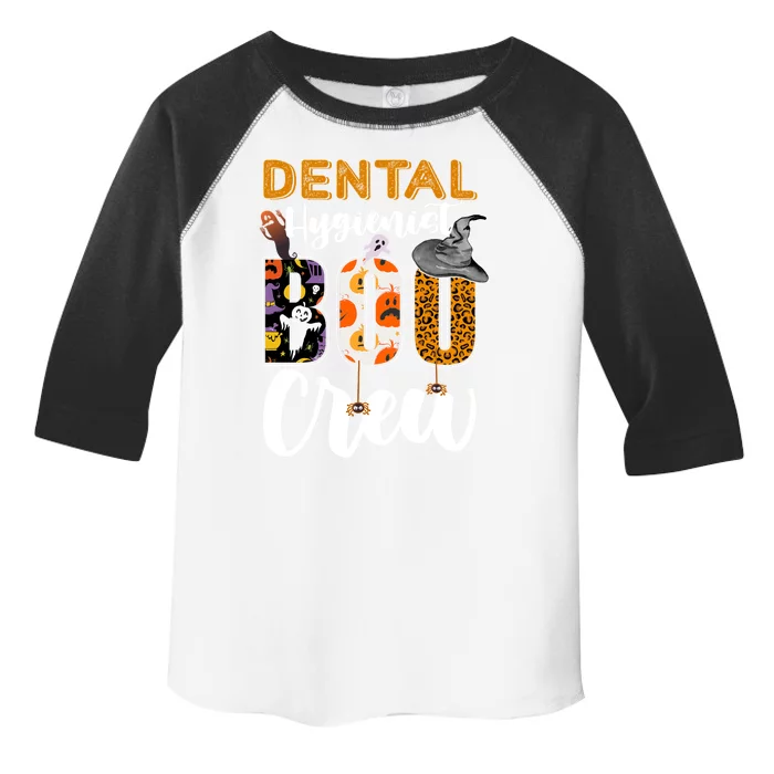 Dental Hygienist Boo Crew Halloween Matching Dentist Gift Toddler Fine Jersey T-Shirt